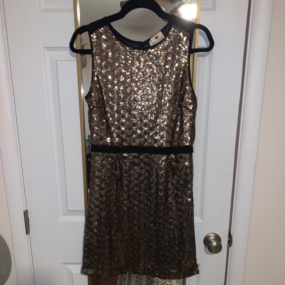Gold Sequined Dress